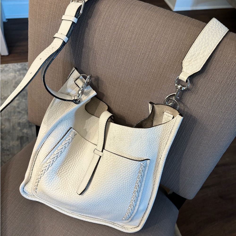 Rebecca Minkoff Cream Leather Shoulder Bag